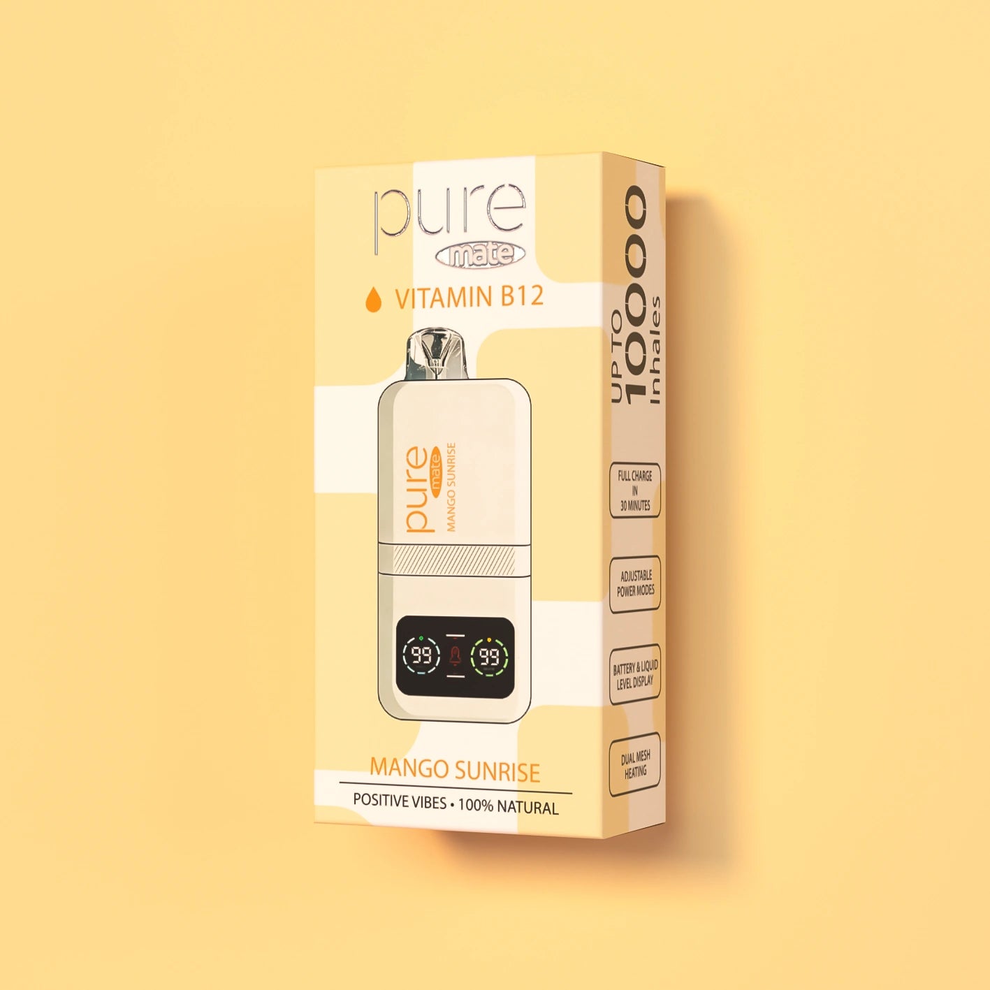 Pure Mate 10000 Mango Sunrise Smart LCD Vitamin B12 Diffuser