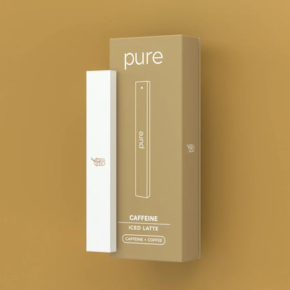 Pure Bar 400 Iced Latte Coffee Ice Diffuser - pure caffeine vape pure bar vape Zero Nicotine Coffee Ice Energy 400 Puffs Wellness Inhaler