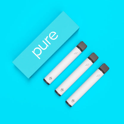 Pure Plus 600 Blue Razz 3-Pack - pure caffeine vape pure bar vape Zero Nicotine 1800 Puffs Bold Berry Diffuser