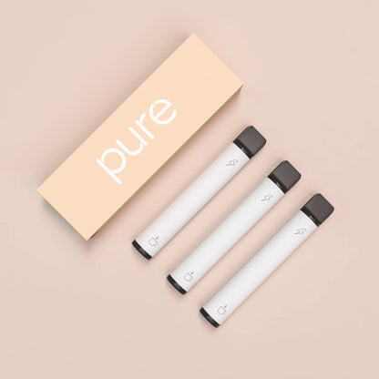 Pure Plus 600 Cafe Latte 3-Pack - pure caffeine vape pure bar vape Zero Nicotine 1800 Puffs Coffee Cream Diffuser