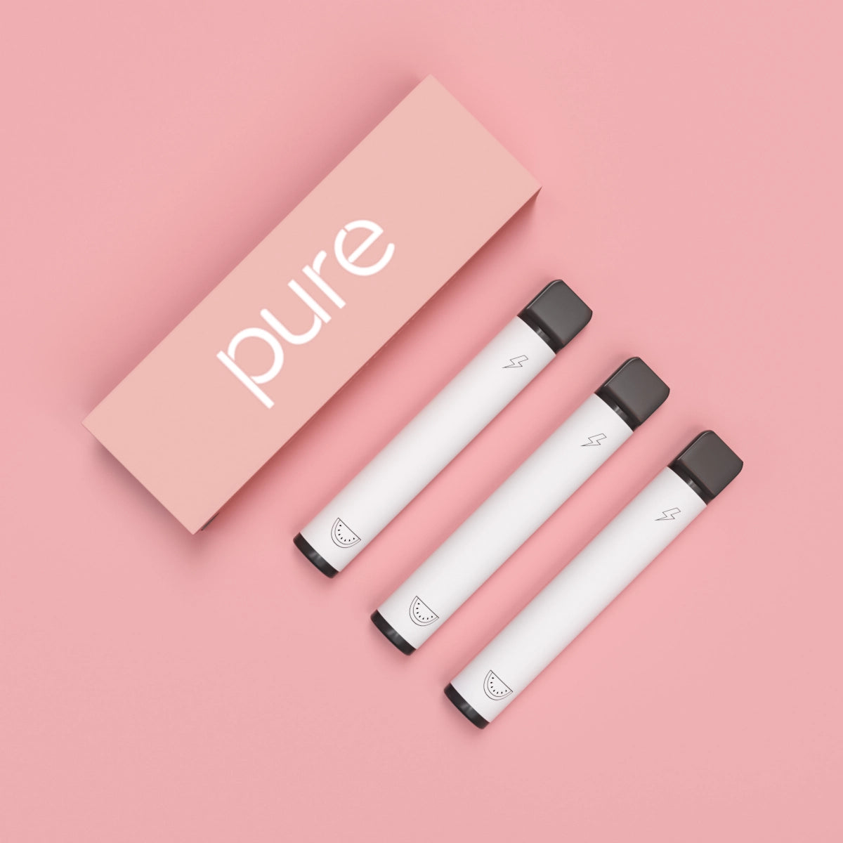 Watermelon Flavor Vape Pen - Pure Mate 600 Zero Nicotine Diffuser Package