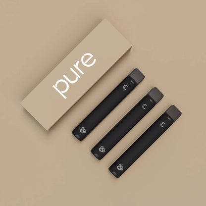 Pure Plus 600 Dark Chocolate 3-Pack - pure vape pure vapes Zero Nicotine 1800 Puffs Rich Cocoa Diffuser