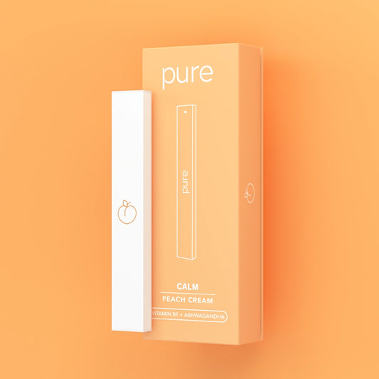 Calm Diffuser Peach Cream - 400 Puffs Nicotine Free Vape | Pure Mate 400