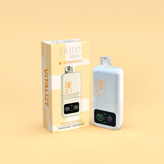 Vitamin B12 Energy Inhaler - Mango Sunrise Nicotine Free Vape | Pure Mate 10000