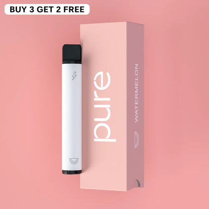 Pure Plus 600 Watermelon Juicy Fruit Diffuser - pure vape pure vapes Zero Nicotine Juicy Fruit 600 Puffs Wellness Inhaler
