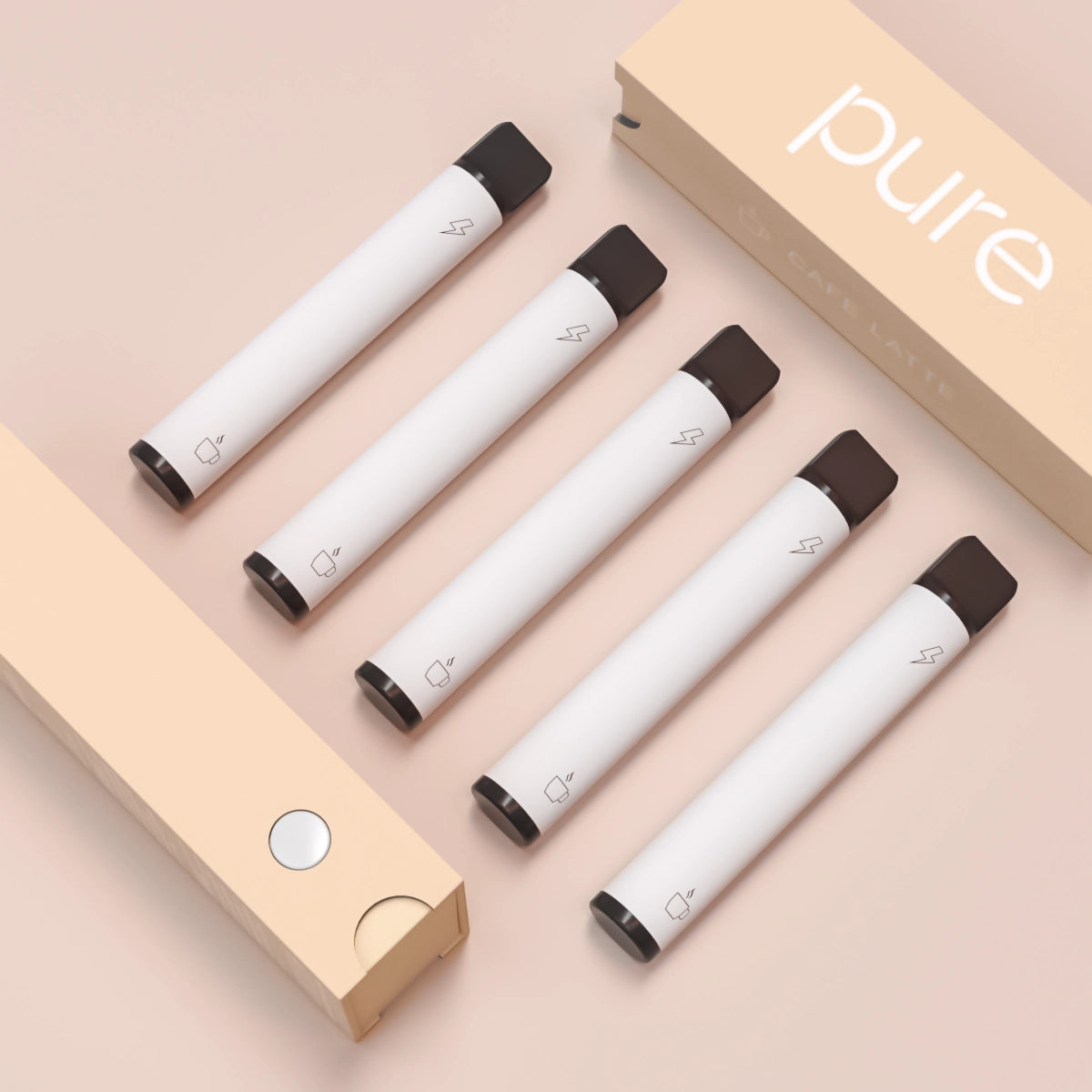 Caffeine Coffee Flavor Diffuser - Pure Mate 600 Zero Nicotine Vape