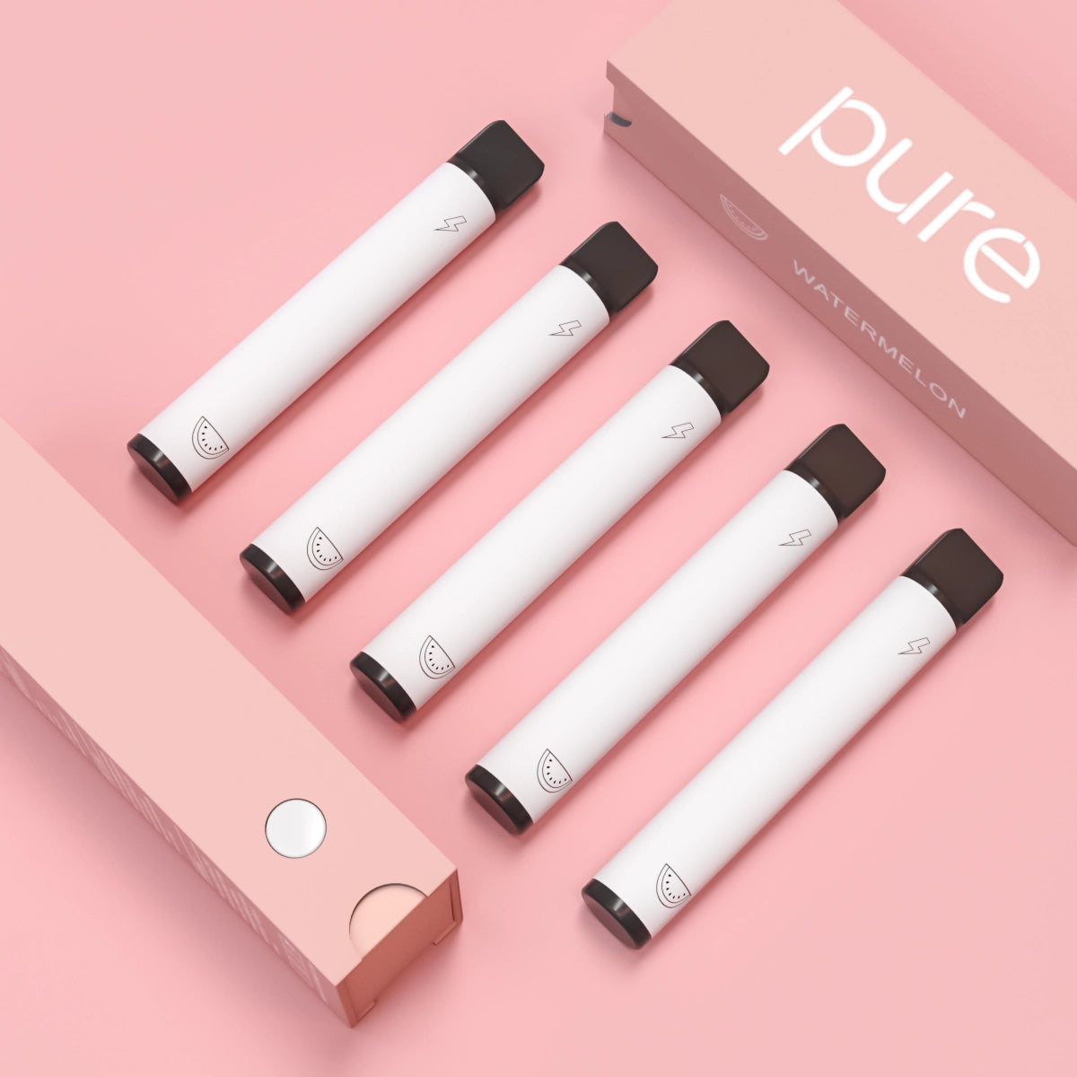 Watermelon Flavor Zero Nicotine Diffuser - 600 Puffs Inhaler Package