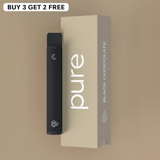Dark Chocolate Nicotine Free Vape - 600 Puffs Rich Cocoa | Pure Mate 600
