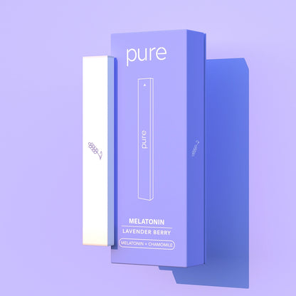 Pure Bar 400 Lavender Berry Floral Fruit Diffuser - pure bar vape pure vape pen Zero Nicotine Sleep Support 400 Puffs Wellness Inhaler
