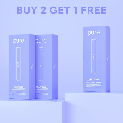 Pure Bar 400 Lavender Berry BOGO - Buy 2 Get 1 Free pure bar vape pure vape pen Zero Nicotine Floral Fruit Diffuser Deal