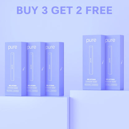 Pure Bar 400 Lavender Berry Bundle - Buy 3 Get 2 Free pure bar vape pure vape pen Zero Nicotine Floral Fruit Diffusers