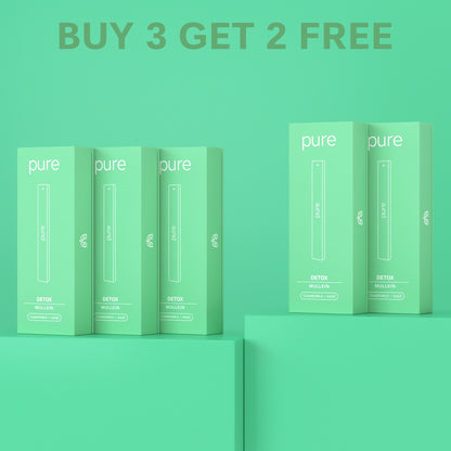 Pure Bar 400 Mullein Bundle - Buy 3 Get 2 Free mullein vape pure mullein vape Zero Nicotine Detox Diffusers