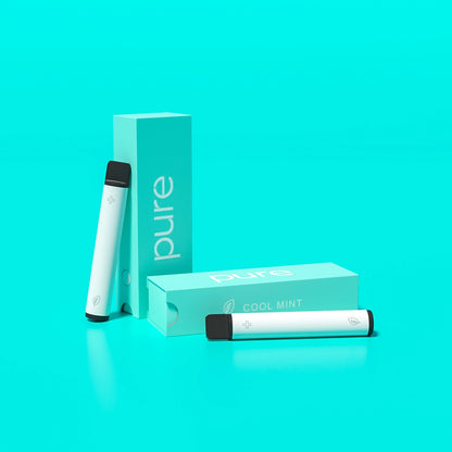 Pure Plus 600 Cool Mint Front View - pure vape pure vapes Zero Nicotine Arctic Vitamin B12 600 Puffs Inhaler
