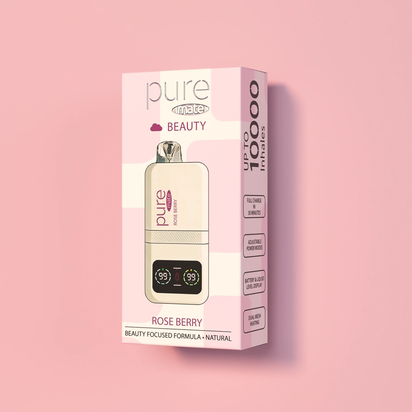Beauty Collagen Vitamin Inhaler - Rose Berry | Pure Mate 100 - Vitamin Energy Diffuser