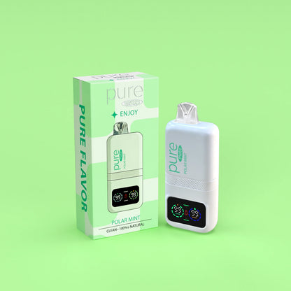 Pure Mate 10000 Polar Mint Arctic Wellness Diffuser - pure vape pure diffuser vape Zero Nicotine Cooling Mint Botanical Wellness Inhaler