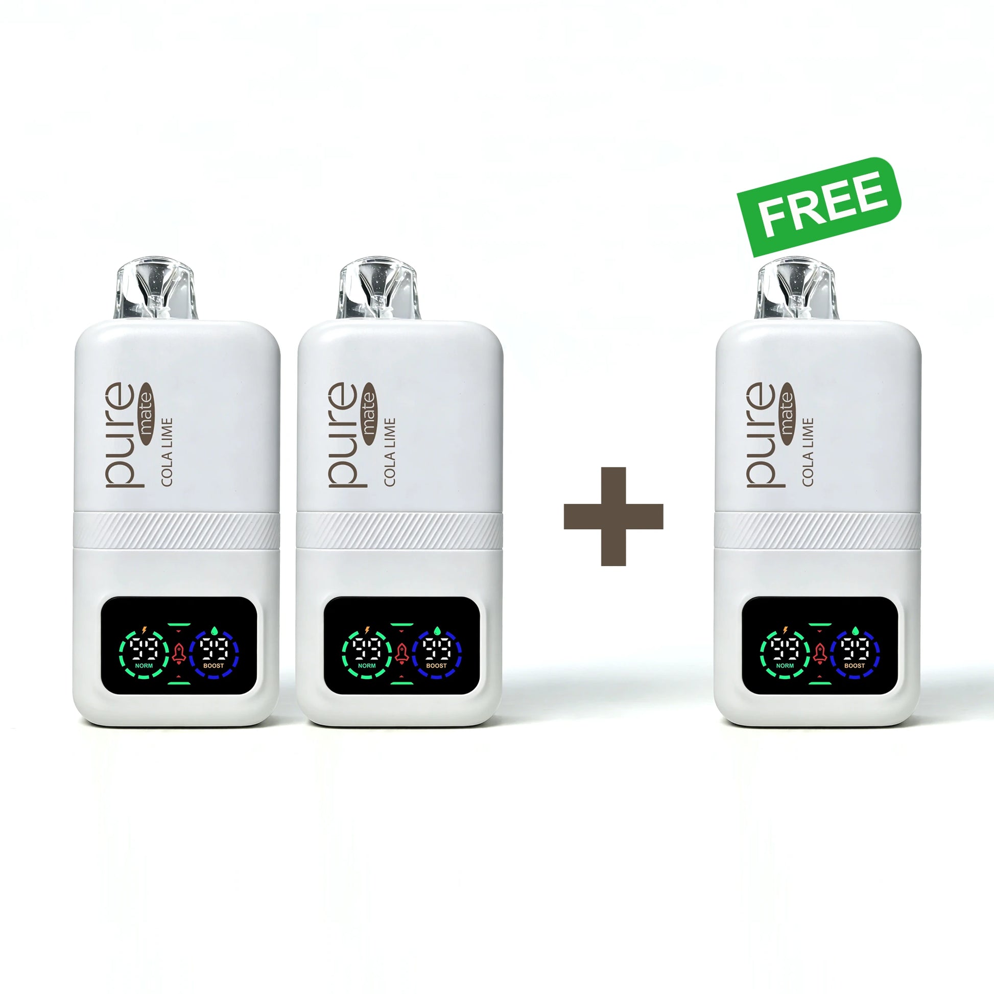 Pure Mate 10000 Cola Lime BOGO - Buy 2 Get 1 Free pure vape pure caffeine vape Zero Nicotine Energy Diffuser Deal