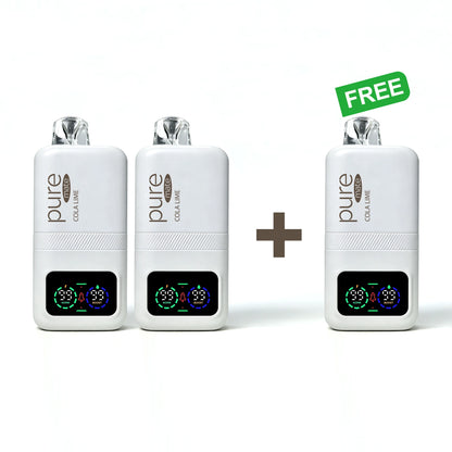 Pure Mate 10000 Cola Lime BOGO - Buy 2 Get 1 Free pure vape pure caffeine vape Zero Nicotine Energy Diffuser Deal