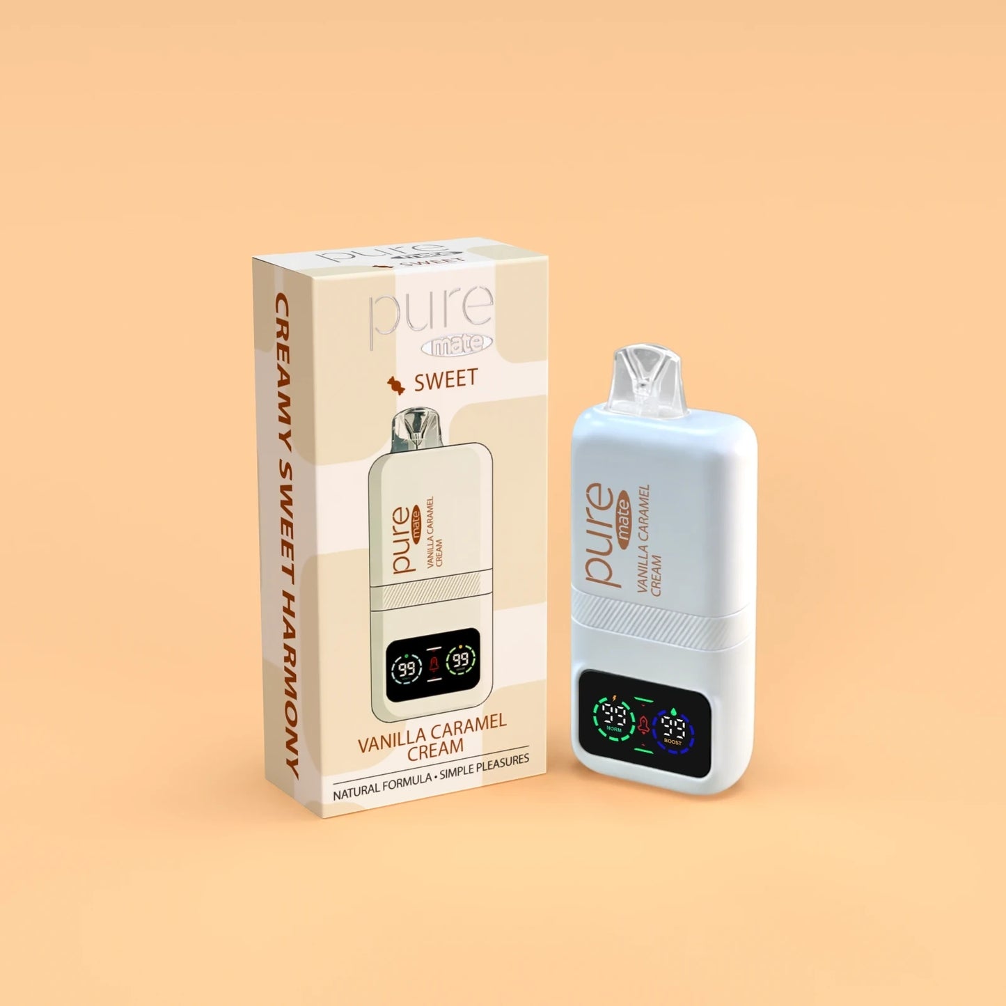 Pure Vape - Sweet Dessert Flavor  - Vanilla Caramel Cream |  Pure Mate 1