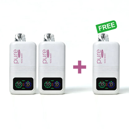 Pure Mate 10000 Rose Berry BOGO - Buy 2 Get 1 Free pure vape pure diffuser vape Zero Nicotine Beauty Deal