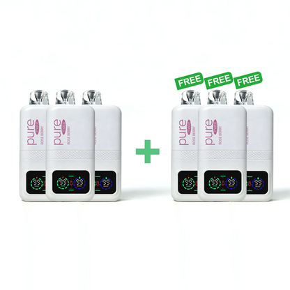 Pure Mate 10000 Rose Berry Bundle - Buy 3 Get 3 Free pure vape pure diffuser vape Zero Nicotine Beauty Diffusers
