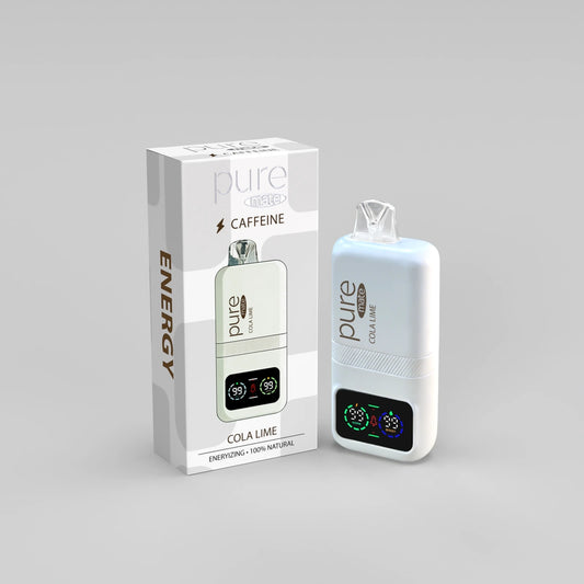 Caffeine Energy Inhaler - Cola Lime Nicotine Free Vape | Pure Mate 10000