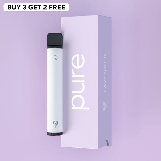 Lavender Calm Nicotine Free Vape - 600 Puffs Botanical | Pure Mate 600