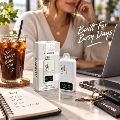 Pure Mate Energy Cola Lime botanical diffuser designed for busy daily routines and energy support
