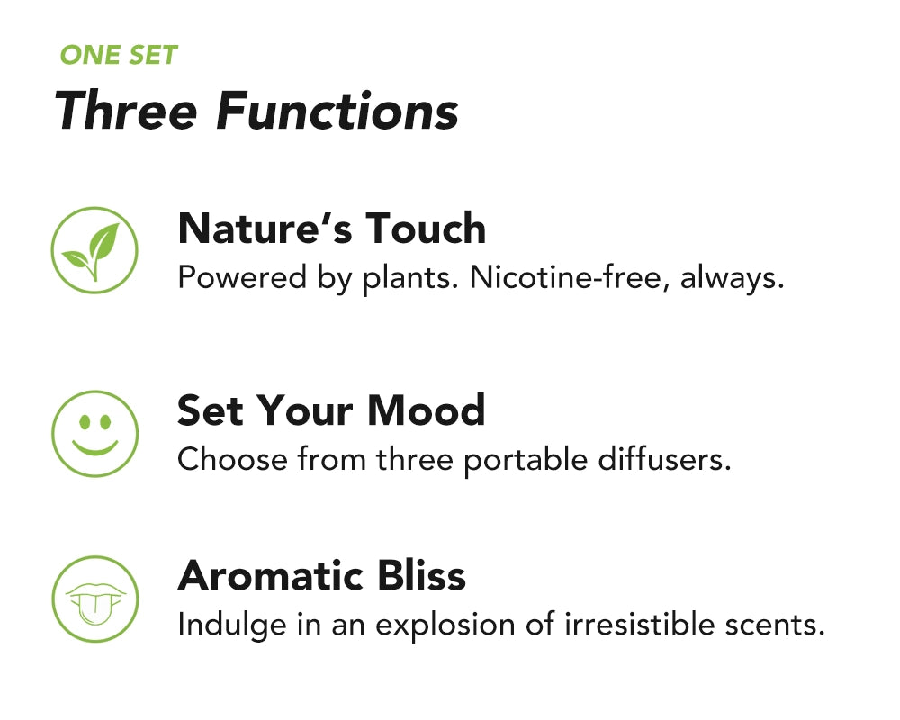 Variety Pack - Pure Plus | 10-Flavor Wellness Inhaler Mega S - Variety Pack Diffuser