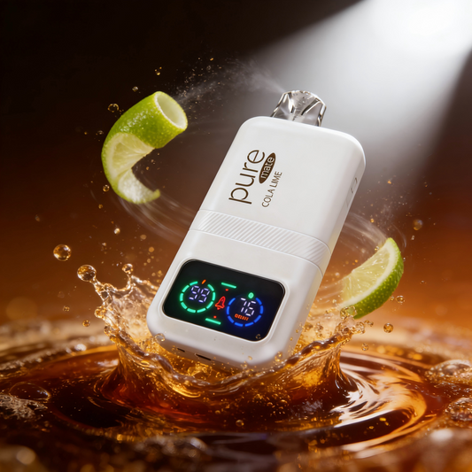 Pure Diffuser: Pure Mate™ 10000 Cola Lime energy-inspired zero nicotine aromatic inhaler with smart LCD tech